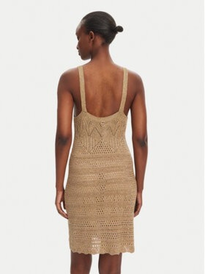 TWINSET Sukienka dzianinowa 251TT3198 Beżowy Slim Fit