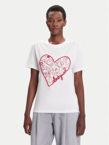 Desigual T-Shirt Roma 25WWTK50 Biały Regular Fit