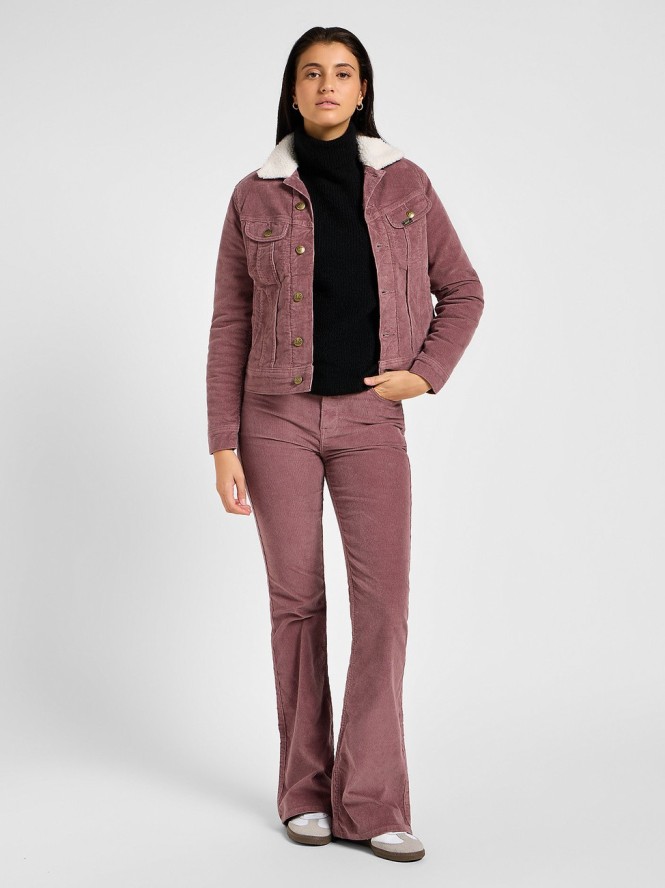 LEE DAMSKA KURTKA JEANSOWA LEE SHERPA RIDER JKT DREAMY MAUVE 112355172