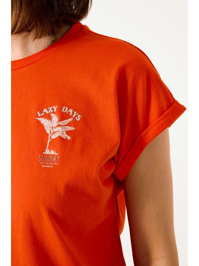 Garcia Koszulka w kolorze pomarańczowym rozmiar: L