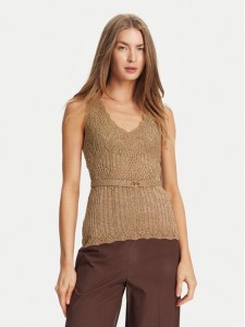 TWINSET Top 251TT3195 Beżowy Slim Fit