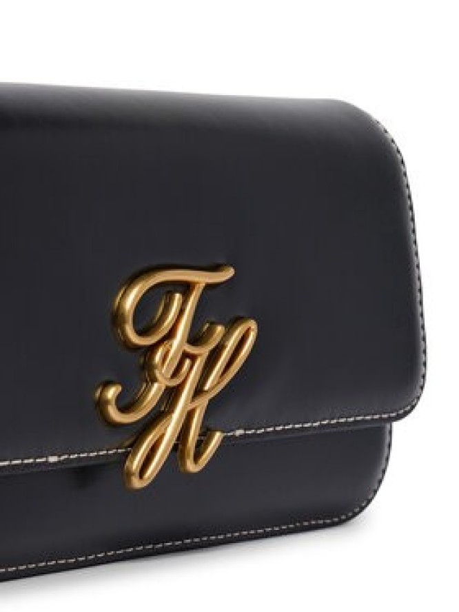 Tommy Hilfiger Torebka Th Script Flap Crossover AW0AW18399 Czarny
