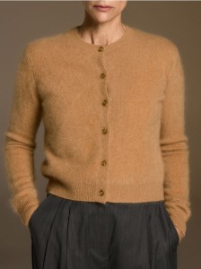 Wełniany kardigan z dodatkiem kaszmiru - beżowy