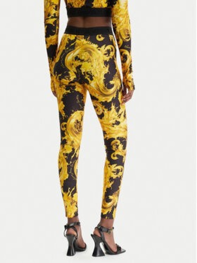 Versace Jeans Couture Legginsy 80HAC101 JS532 Czarny Slim Fit