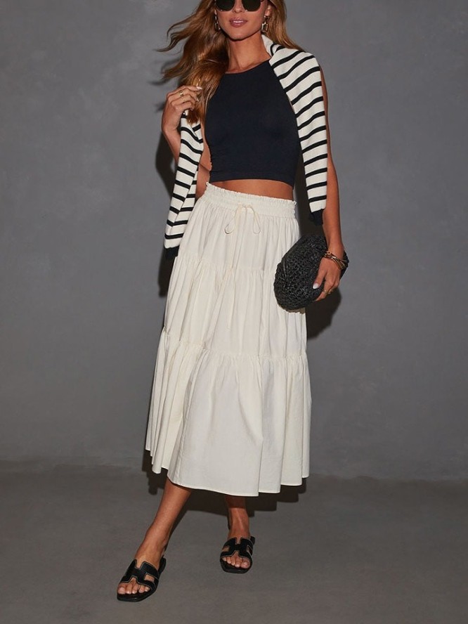 Milan Kiss Spódnica w kolorze kremowym rozmiar: S