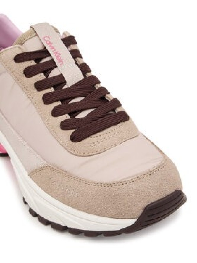 Calvin Klein Sneakersy Hike Runner Mg Nylon Mix YW0YW02075 Szary