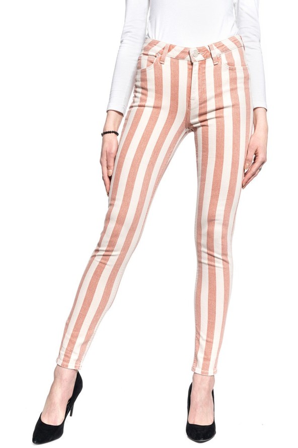 SPODNIE DAMSKIE LEE SKINNY HIGH WAIST TERACOTTA L626LIMG 112114249