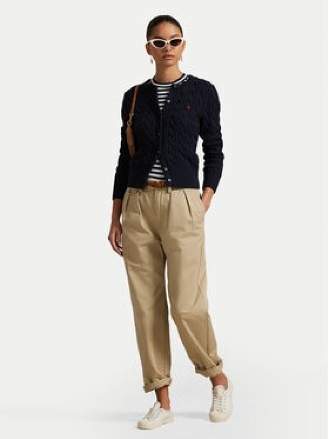 Polo Ralph Lauren Kardigan 211891643002 Granatowy Regular Fit