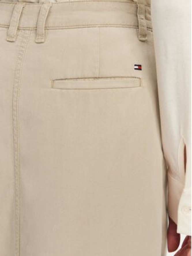 Tommy Hilfiger Spódnica midi WW0WW44726 Beżowy Regular Fit