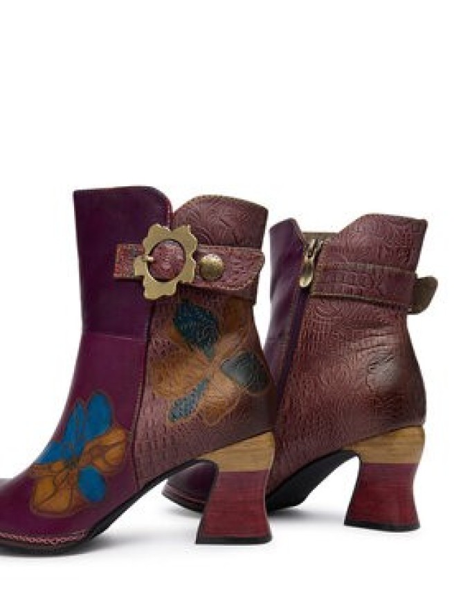 Laura Vita Botki Eleao 02 Fioletowy