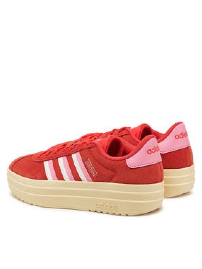adidas Sneakersy VL Court Bold JI1786 Czerwony