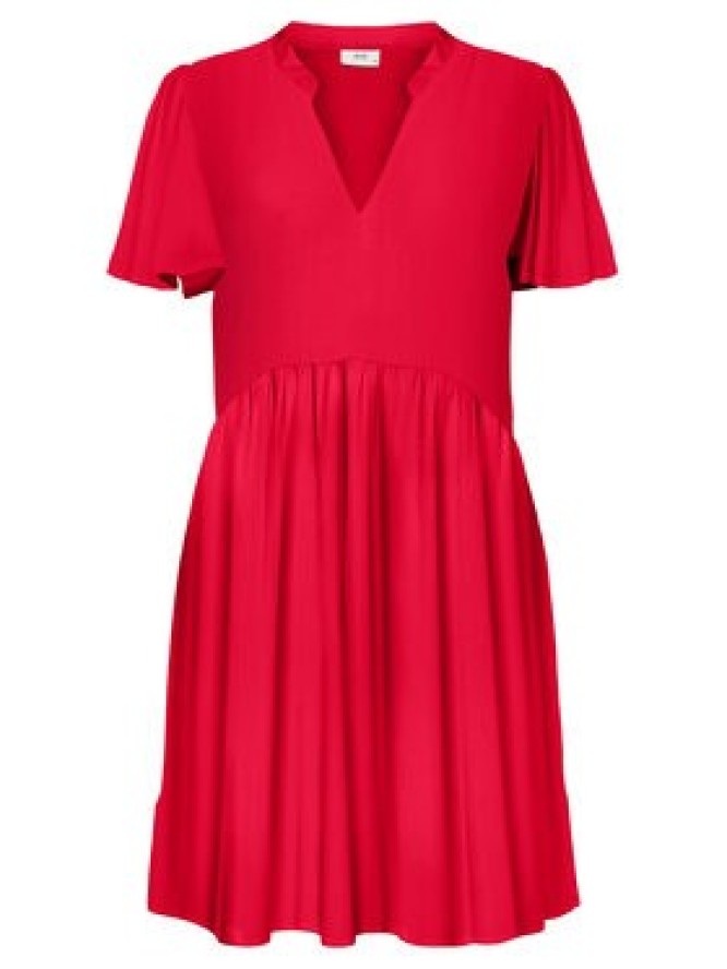 JDY Sukienka letnia Star 15257228 Czerwony Regular Fit