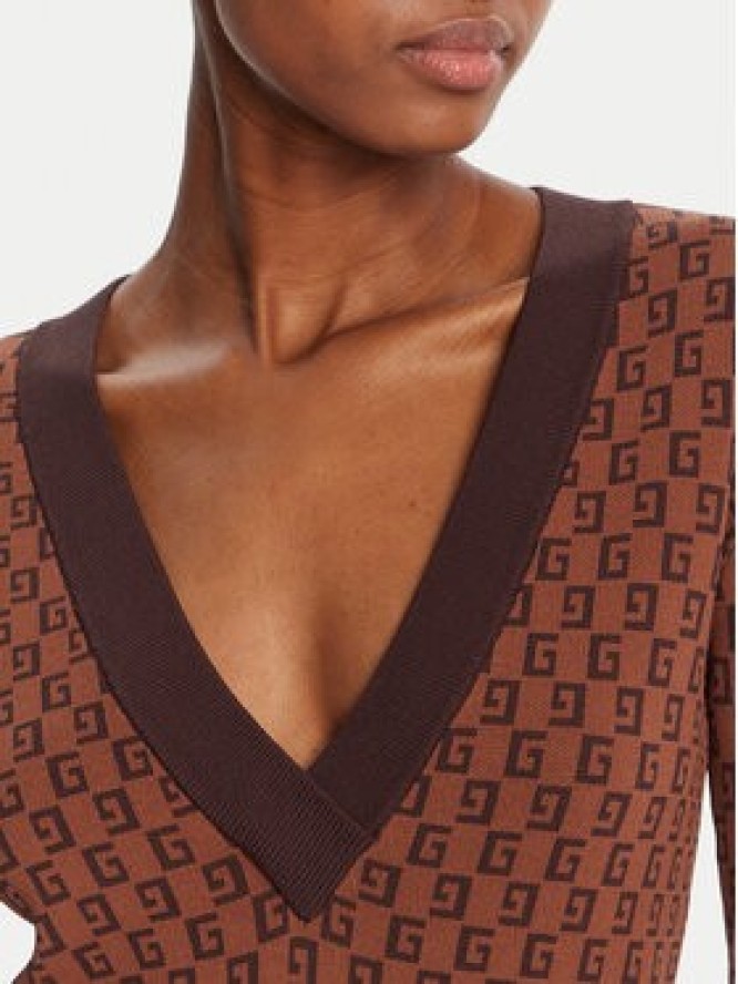 Gaudi Sweter 521FD53025 Brązowy Regular Fit