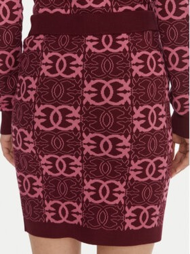 PINKO Spódnica mini Bang Bang 106040 A2YD Bordowy Slim Fit