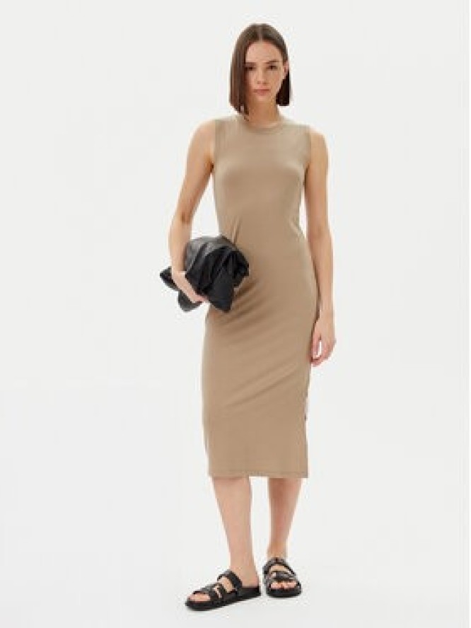 Marc O'Polo Sukienka codzienna 503 3087 59031 Beżowy Slim Fit