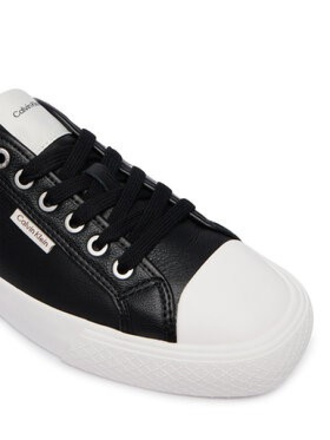 Calvin Klein Trampki Vulc Lace Up Low Lth HW0HW03077 Czarny