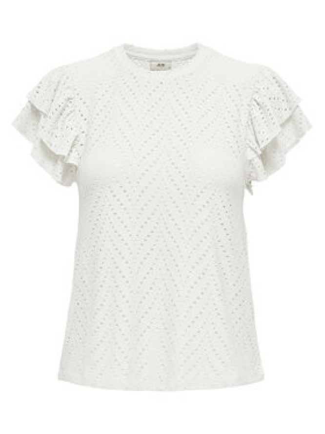 JDY Bluzka Carla 15351452 Biały Regular Fit