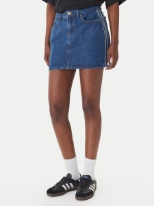 adidas Spódnica jeansowa 3-Stripes KD2901 Niebieski Regular Fit