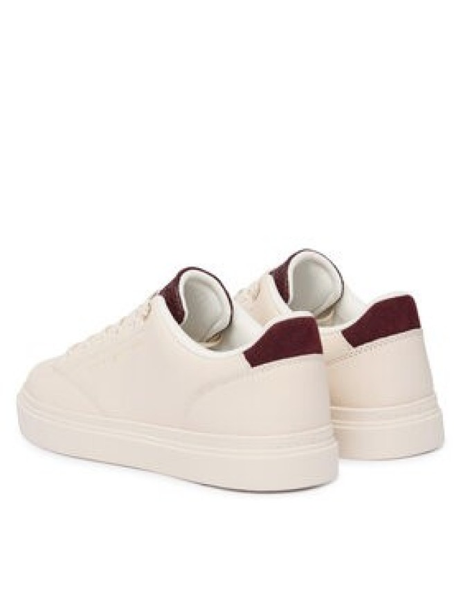 Tommy Hilfiger Sneakersy Th Feminine Cupsole Monogram FW0FW09606 Kremowy