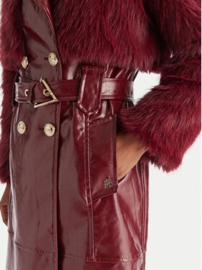 Babylon Płaszcz przejściowy S00772 Bordowy Regular Fit