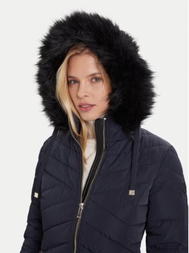 Morgan Kurtka puchowa 252-GCLEA Granatowy Slim Fit