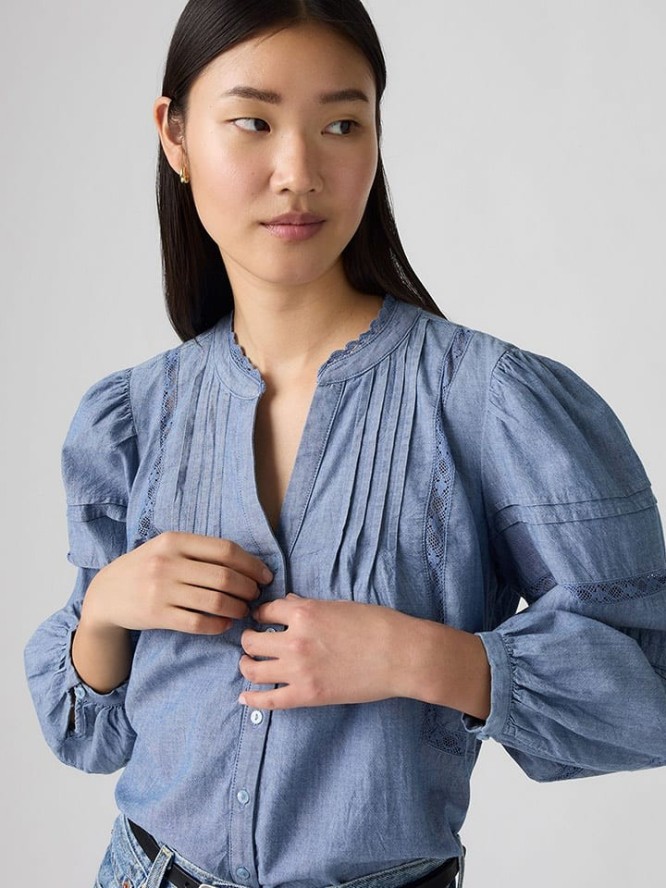 Levi's Bluzka dżinsowa w kolorze niebieskim rozmiar: S