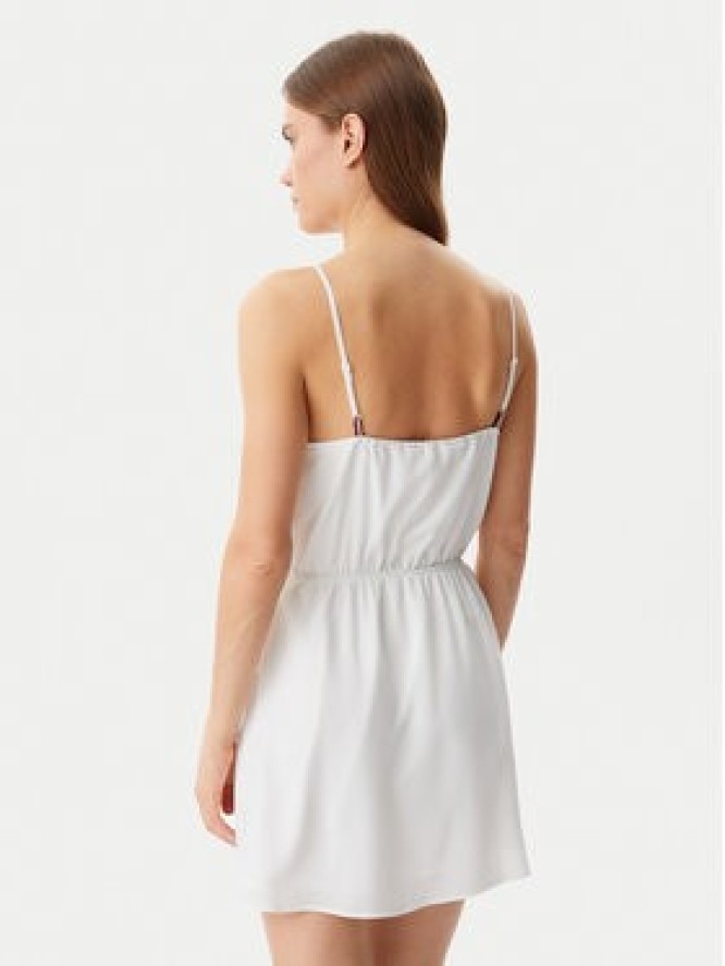 Tommy Jeans Sukienka letnia Essential DW0DW20613 Biały Regular Fit