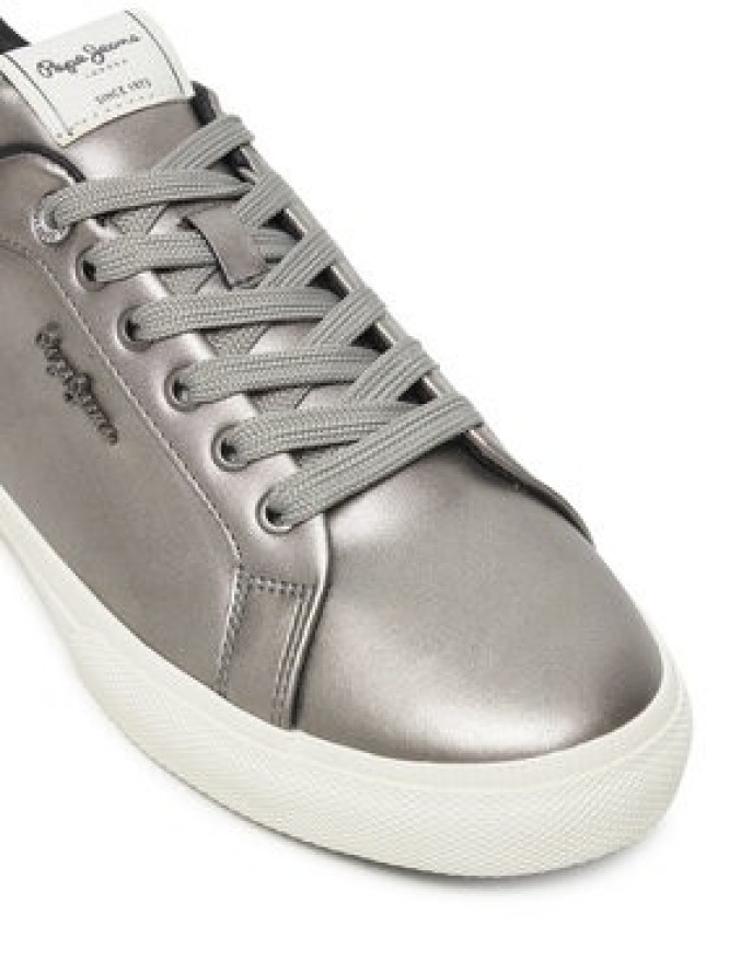 Pepe Jeans Sneakersy Kenton Glam W PLS300005 Srebrny