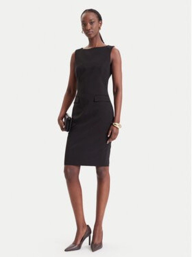 Fracomina Sukienka koktajlowa FR26WD2001W42901 Czarny Slim Fit