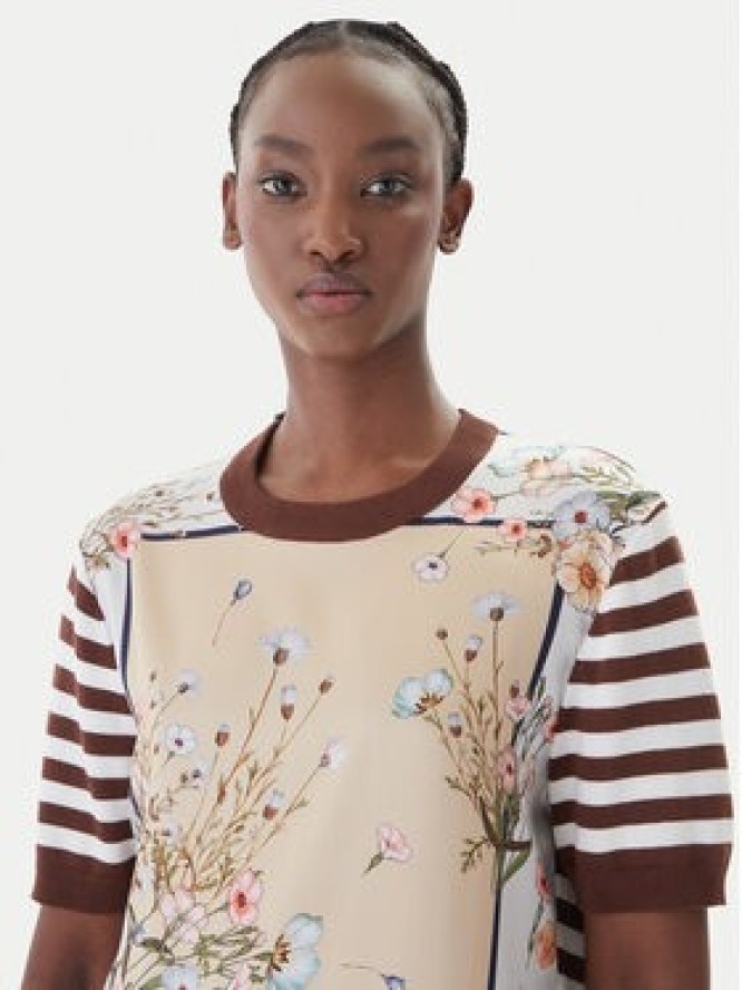 Liu Jo T-Shirt WA6386 MS49I Brązowy Regular Fit