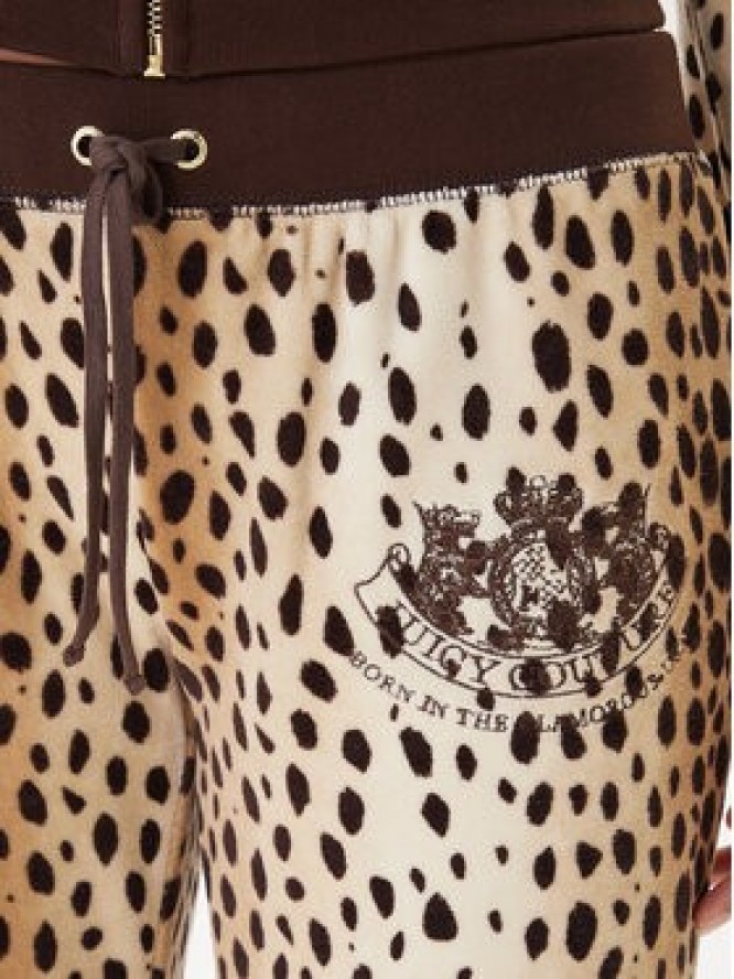 Juicy Couture Spodnie dresowe JCGBJ225013A Beżowy Regular Fit