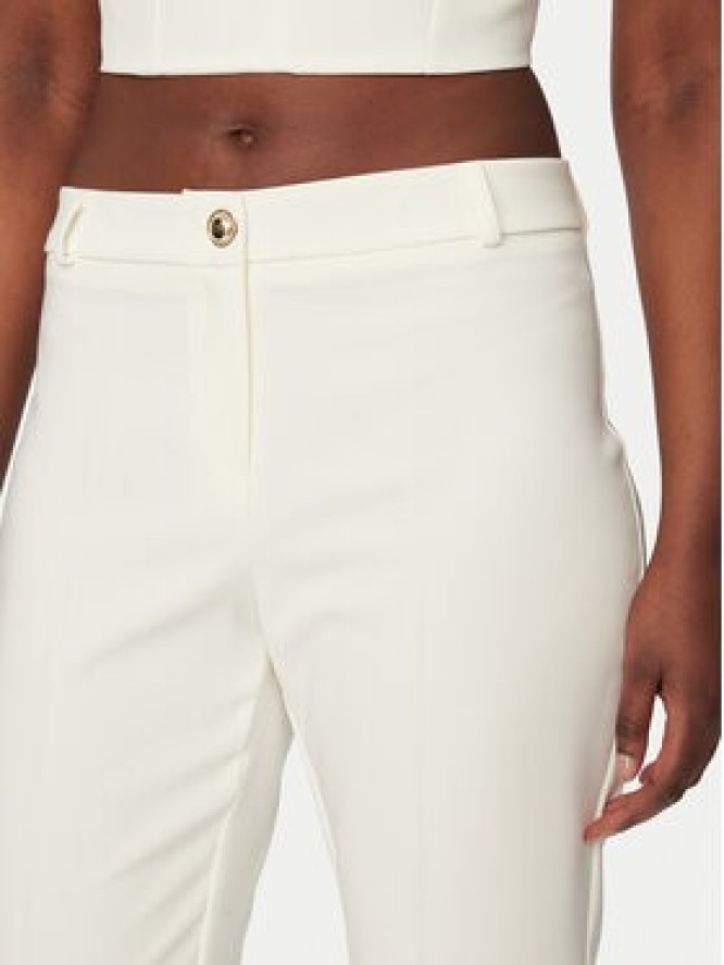 Rinascimento Spodnie materiałowe CFC0128650003 Biały Regular Fit