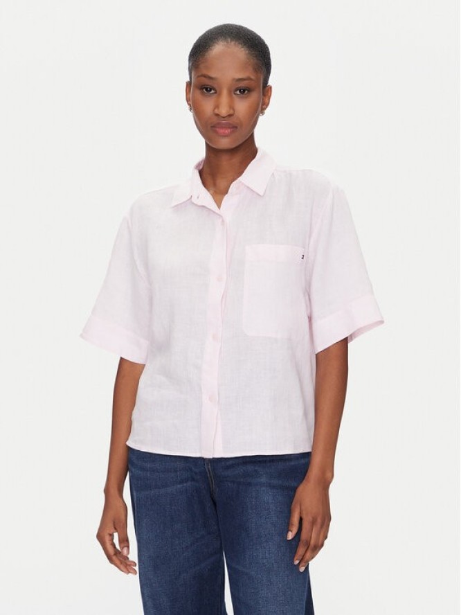 Tommy Hilfiger Koszula WW0WW44720 Różowy Relaxed Fit