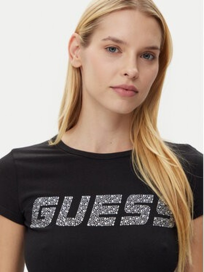 Guess T-Shirt V5GI20 J1314 Czarny Regular Fit