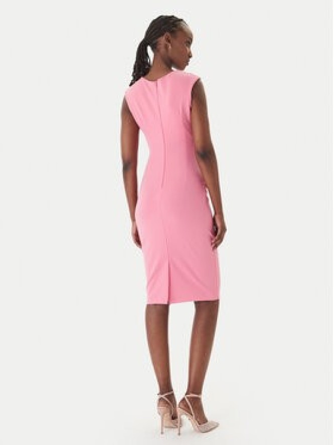 Rinascimento Sukienka koktajlowa CFC0127683003 Różowy Slim Fit