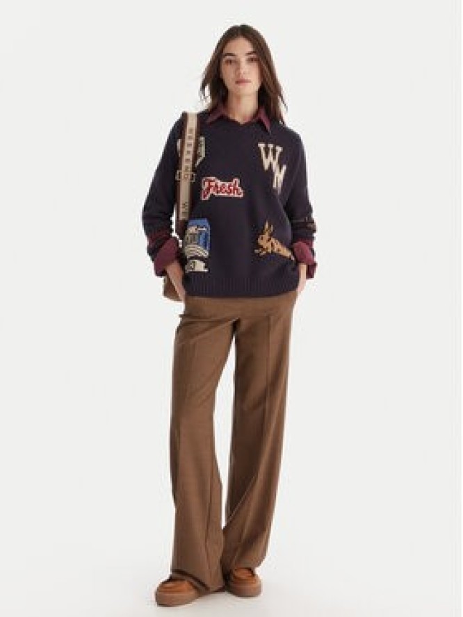 Weekend Max Mara Sweter Pavidi 2525366262 Granatowy Oversize