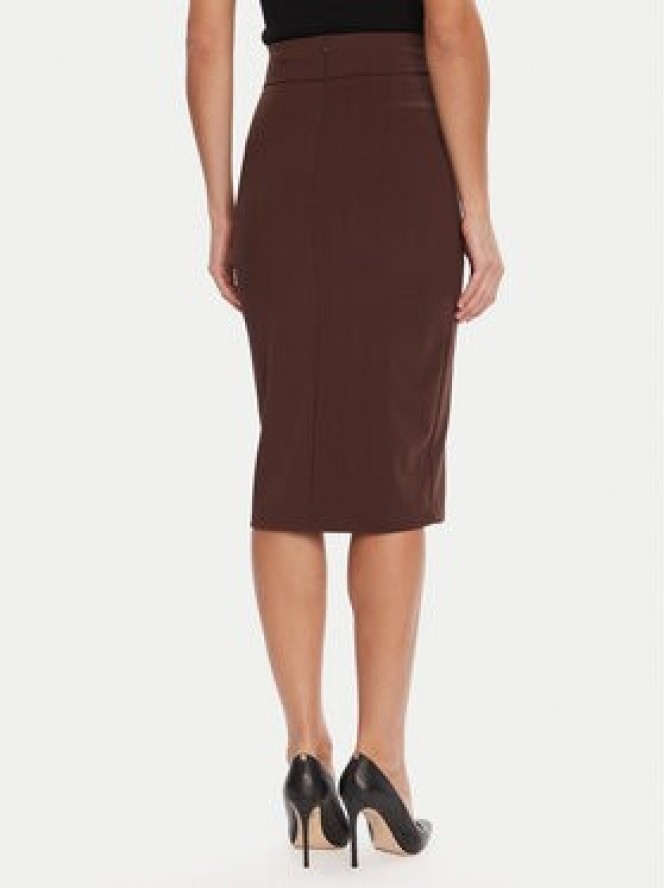 Rinascimento Spódnica ołówkowa CFC0126167003 Brązowy Slim Fit