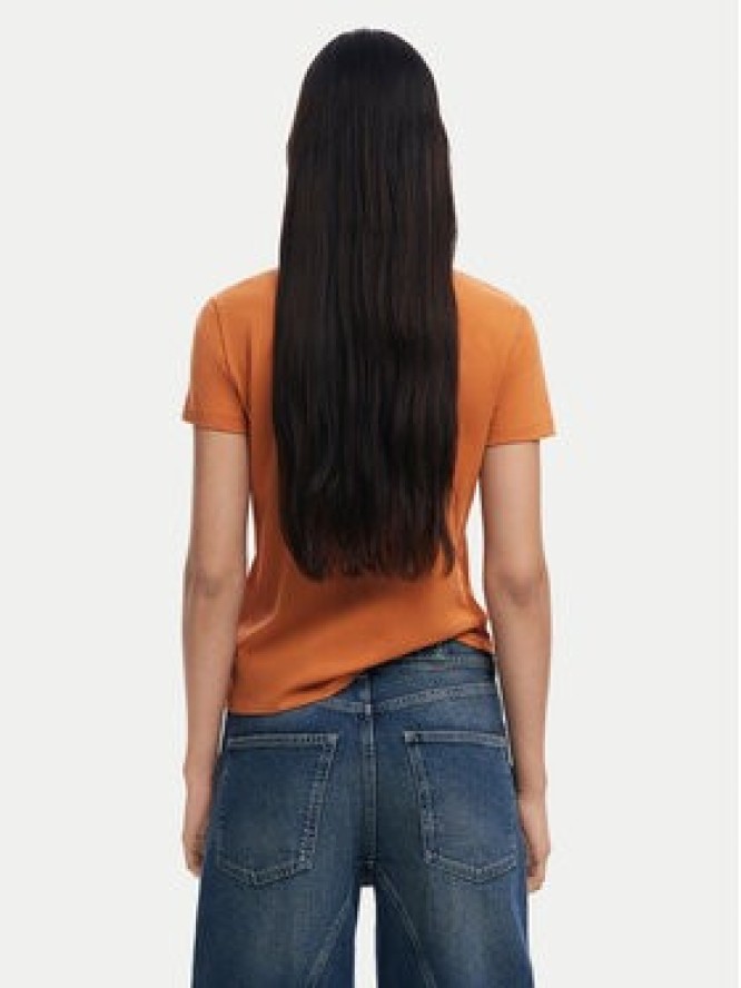 Desigual T-Shirt 25SWTK15 Pomarańczowy Regular Fit