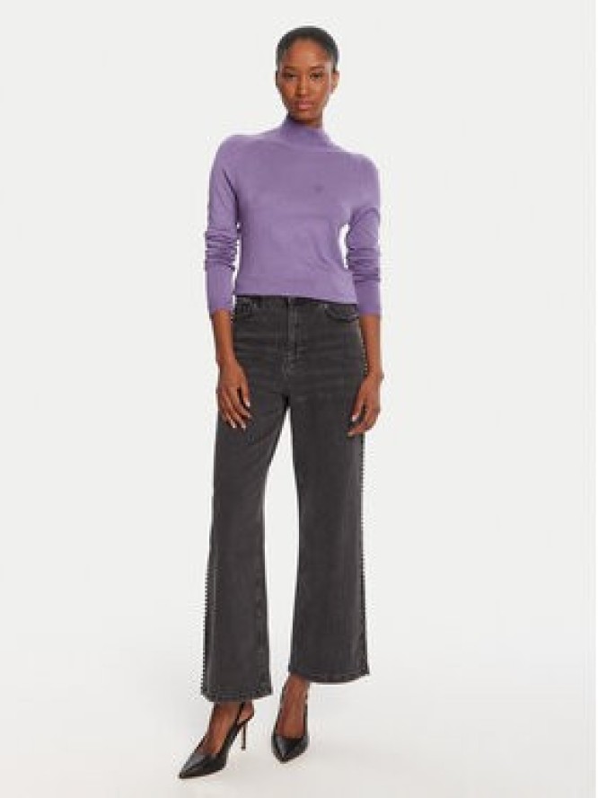 LOLA CASADEMUNT Golf LF2515007 Fioletowy Regular Fit