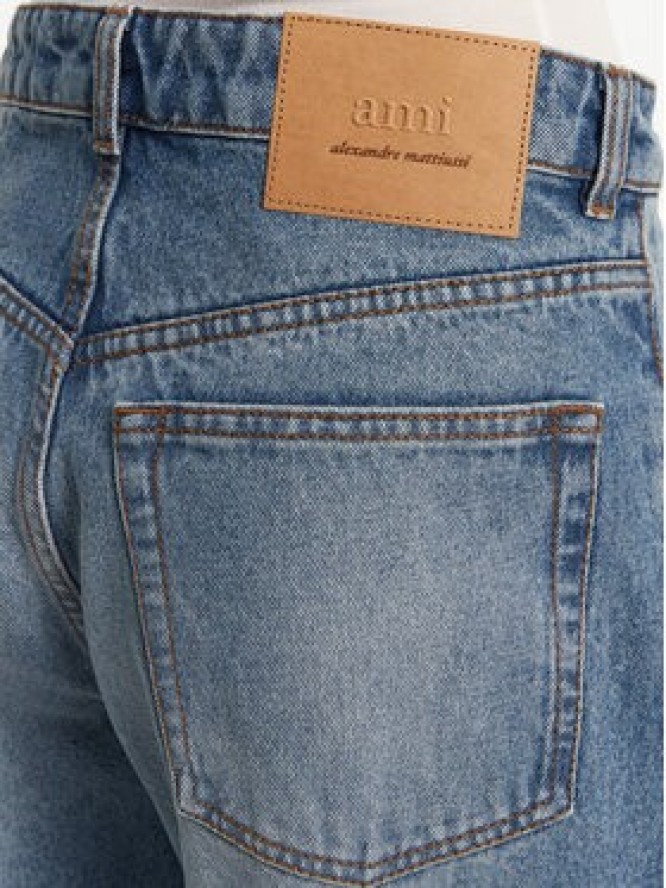 AMI Paris Jeansy FTR450.DE0046 Granatowy Regular Fit