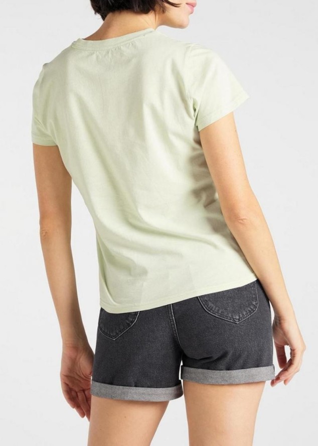 LEE GRAPHIC TEE DAMSKI T-SHIRT KOSZULKA NADRUK LOGO REGULAR FIT SUMMER GREEN L41AEPNK 112108854