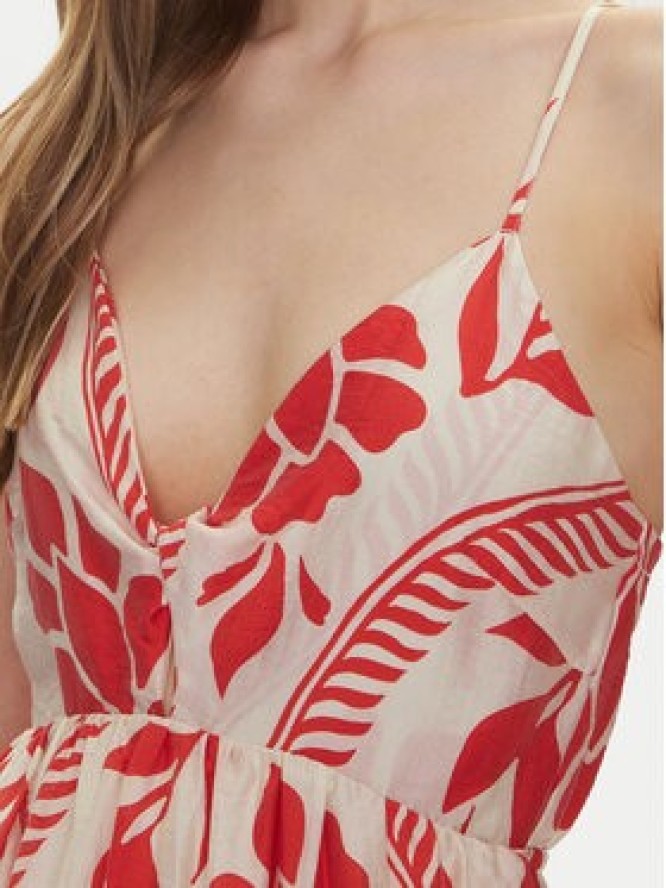 ONLY Sukienka letnia Catja 15347529 Czerwony Regular Fit