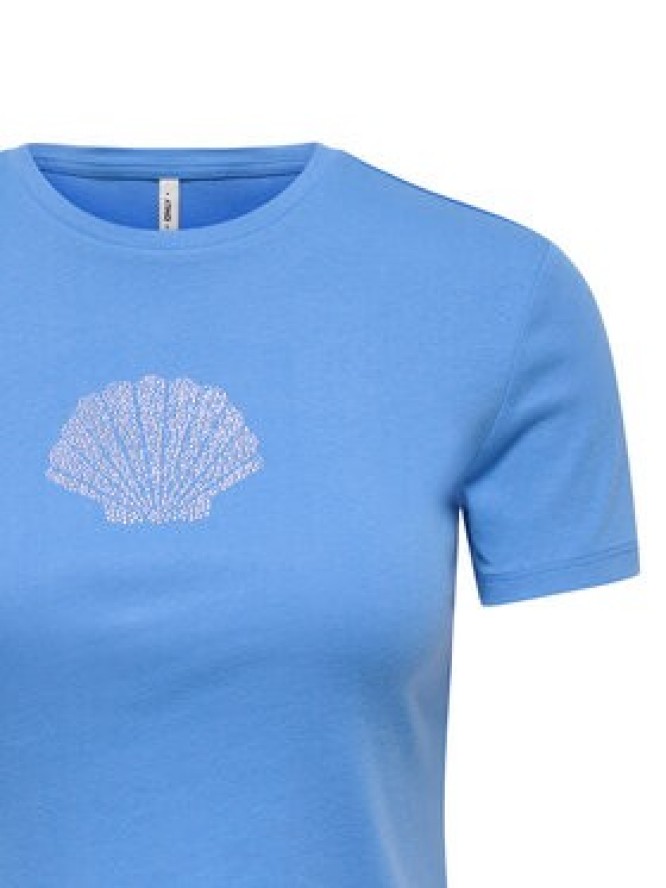 ONLY T-Shirt Kira 15346419 Niebieski Regular Fit