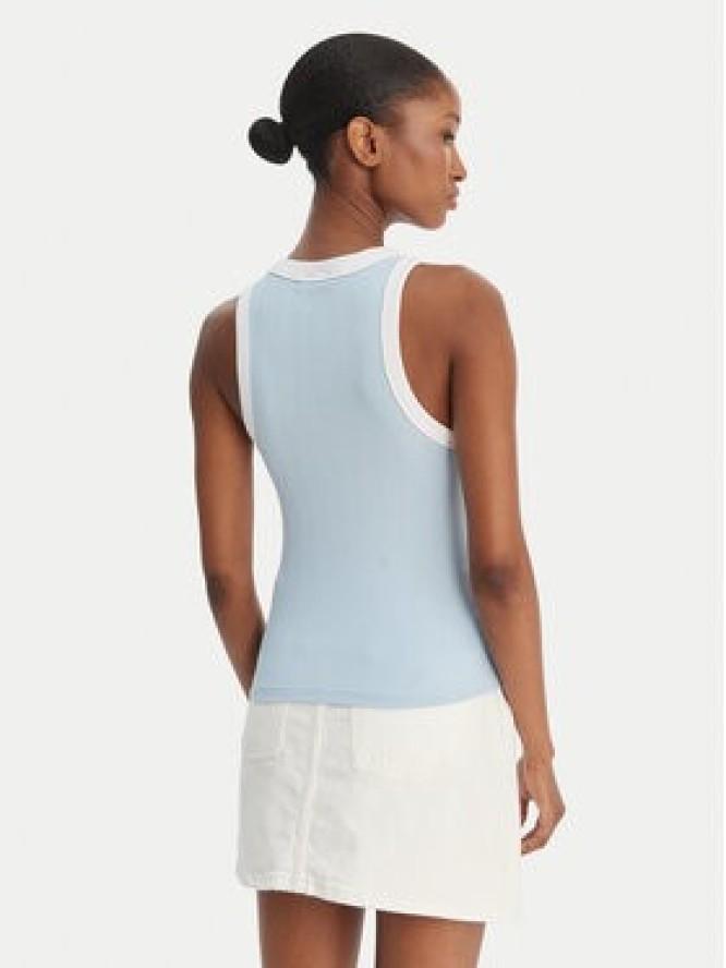 Guess Jeans Top W6GPZ8 KF641 Błękitny Slim Fit