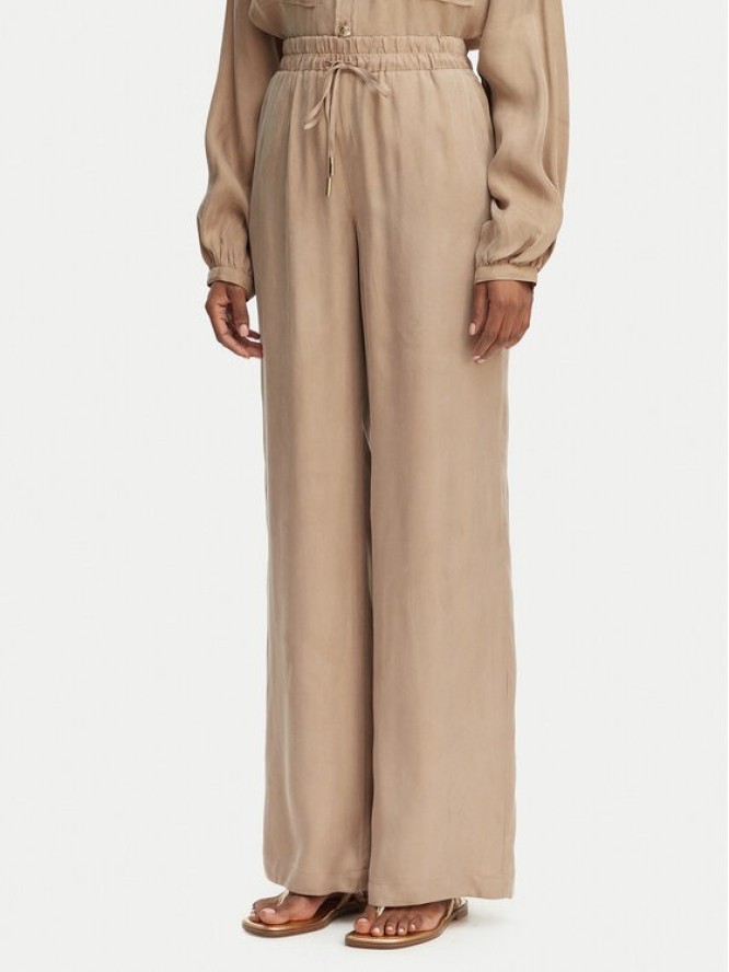 Guess Spodnie materiałowe W6GB07 W1781 Beżowy Regular Fit