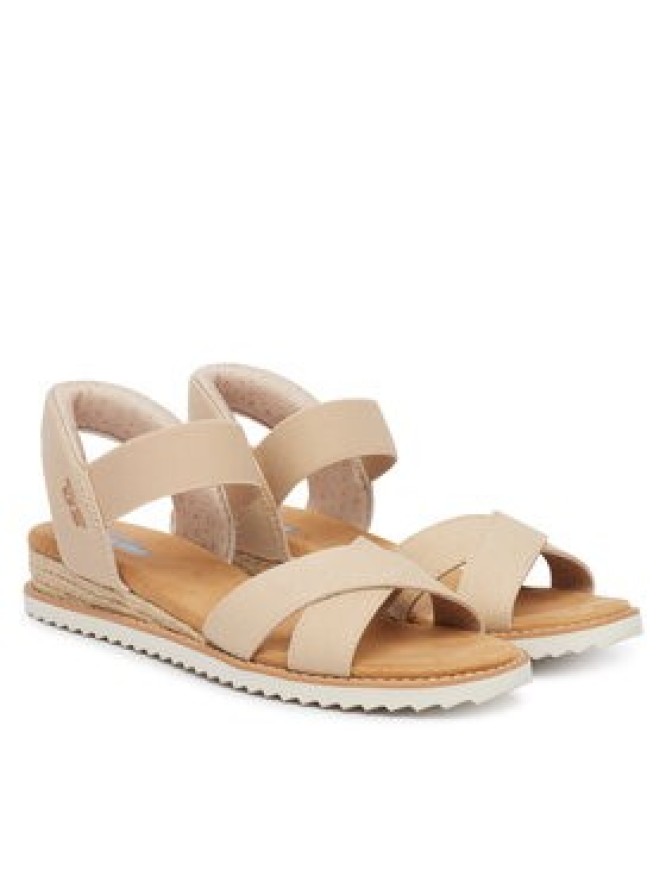 Skechers Sandały BOBS Desert Kiss - Golden Lily 114418/NAT Beżowy
