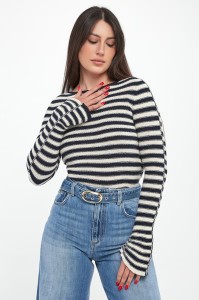 Sweter damski w paski TWINSET