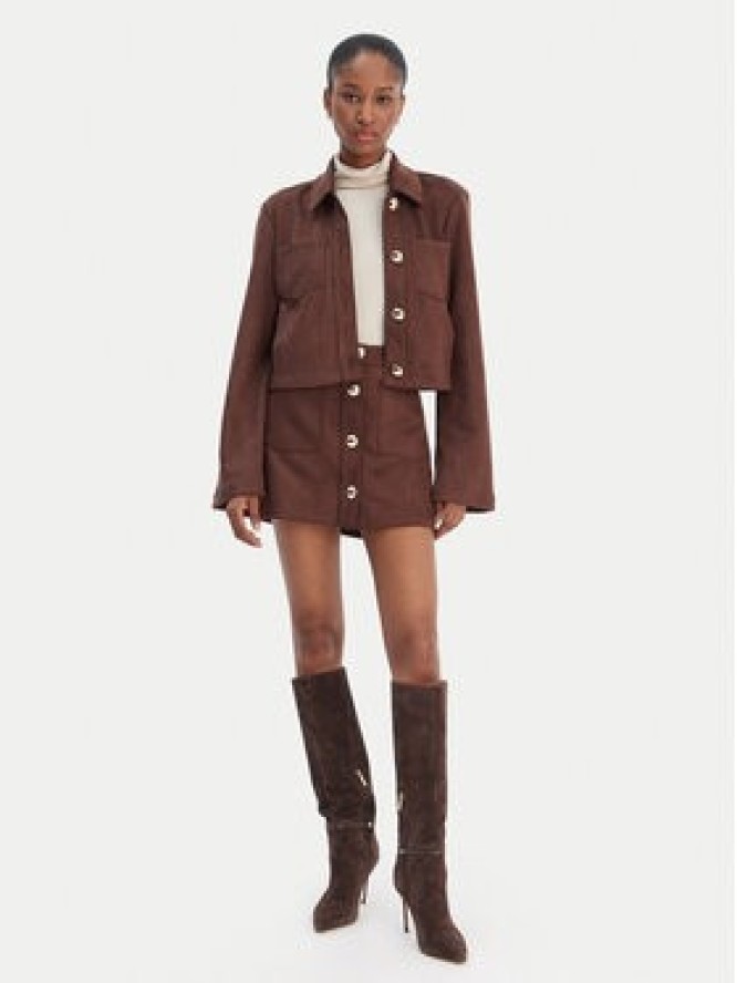 Bardot Koszula Lorenzo 59668TB1 Brązowy Boxy Fit