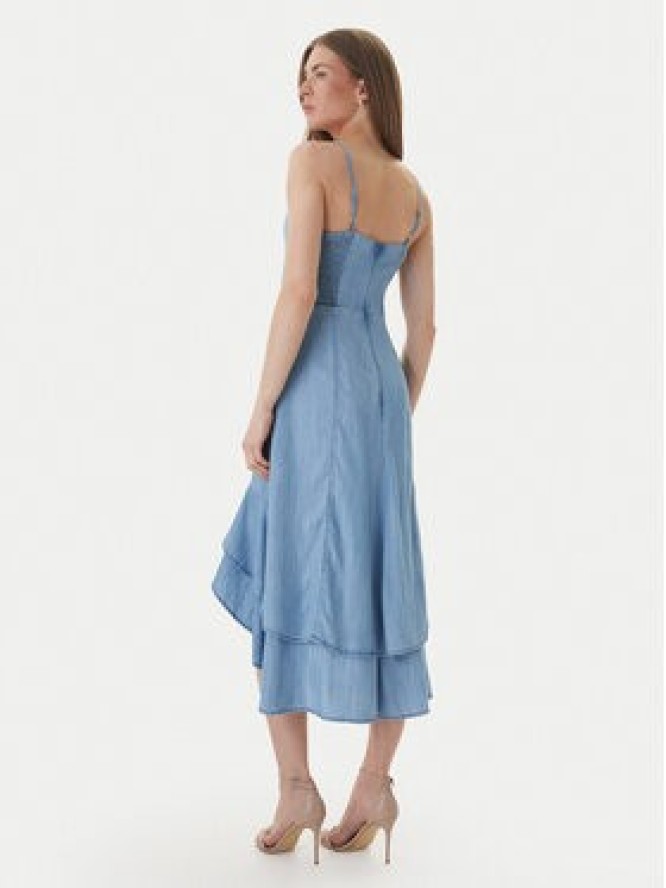 Guess Sukienka jeansowa W6GK89 D0908 Niebieski Slim Fit