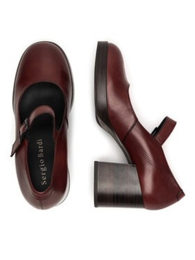 Sergio Bardi Czółenka WB-E1095-01SB Bordowy